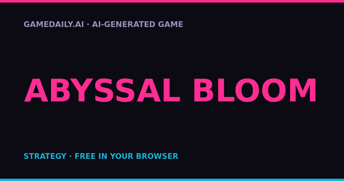Abyssal Bloom — AI game thumbnail