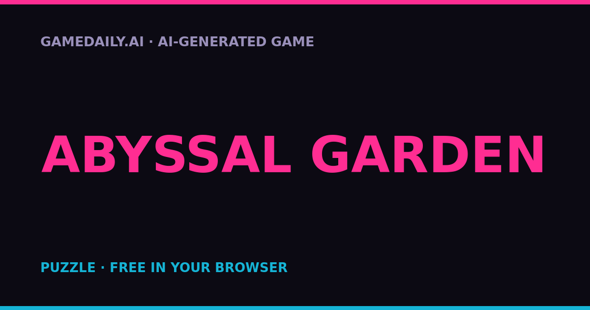 Abyssal Garden — AI game thumbnail