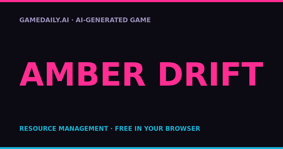 Amber Drift — AI game thumbnail