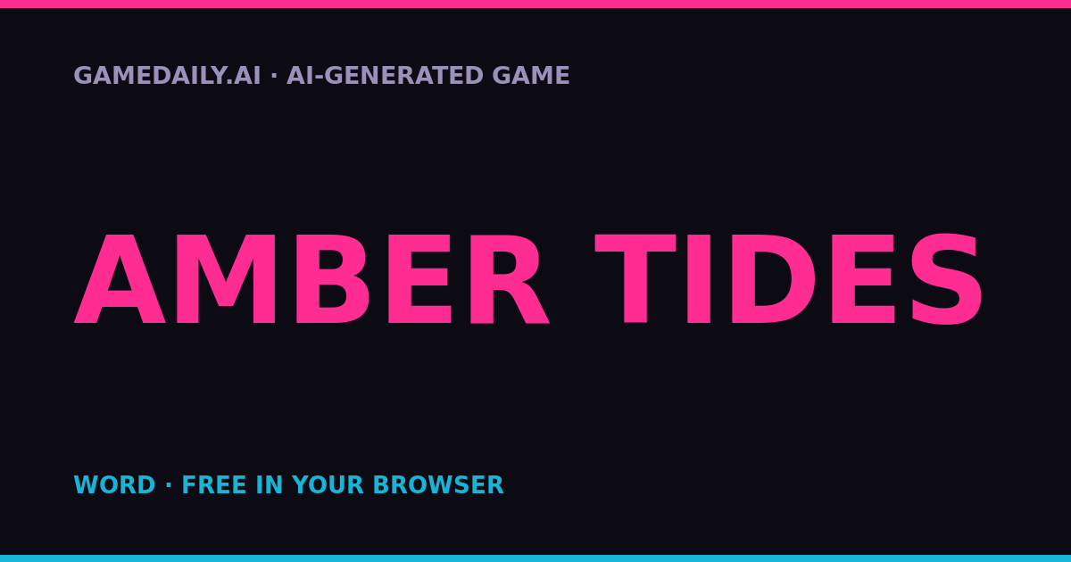 Amber Tides — AI game thumbnail