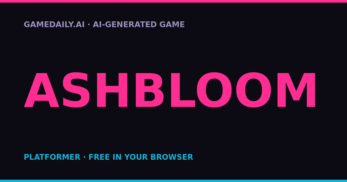 Ashbloom — AI game thumbnail