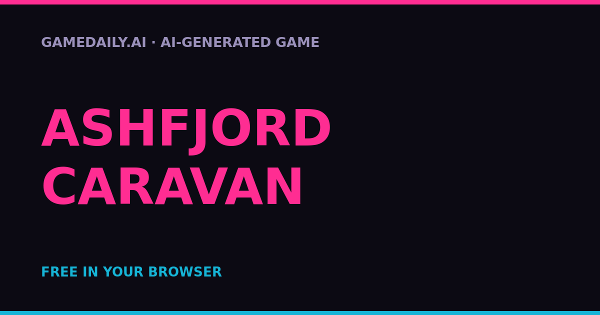 Ashfjord Caravan — AI game thumbnail