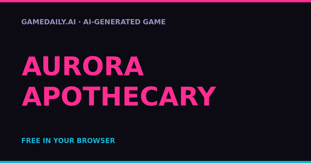 Aurora Apothecary — AI game thumbnail