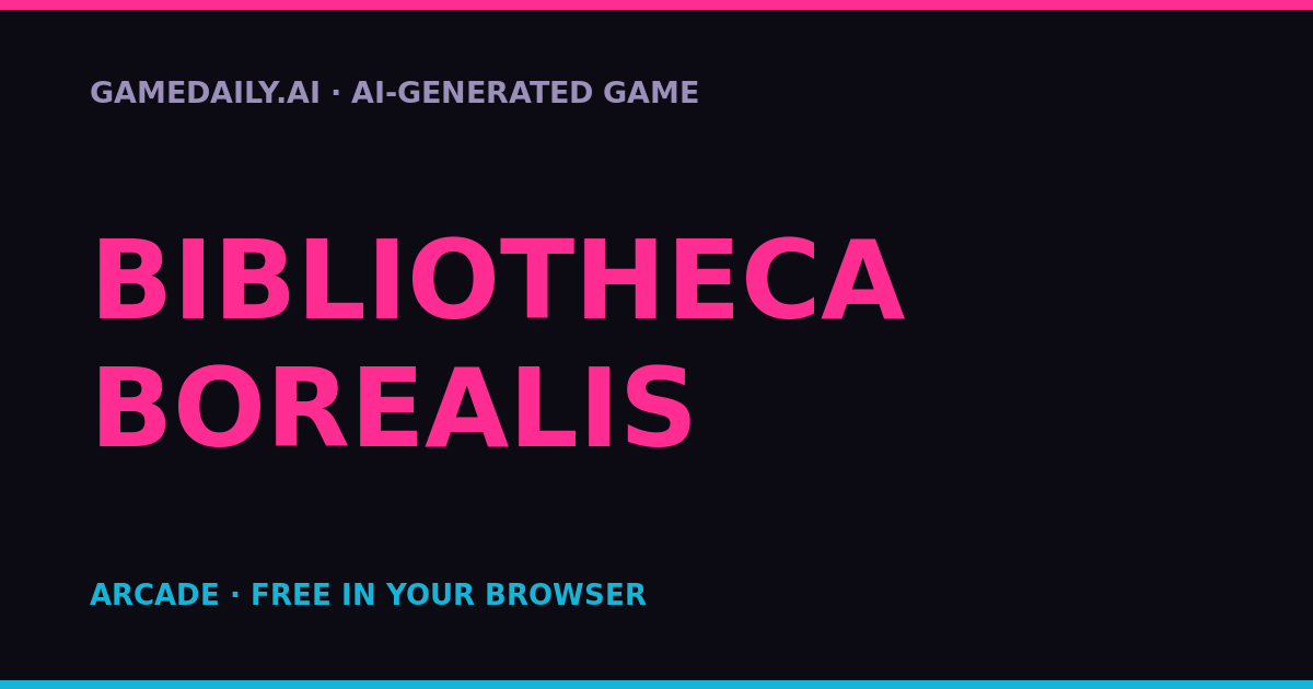 Bibliotheca Borealis — AI game thumbnail