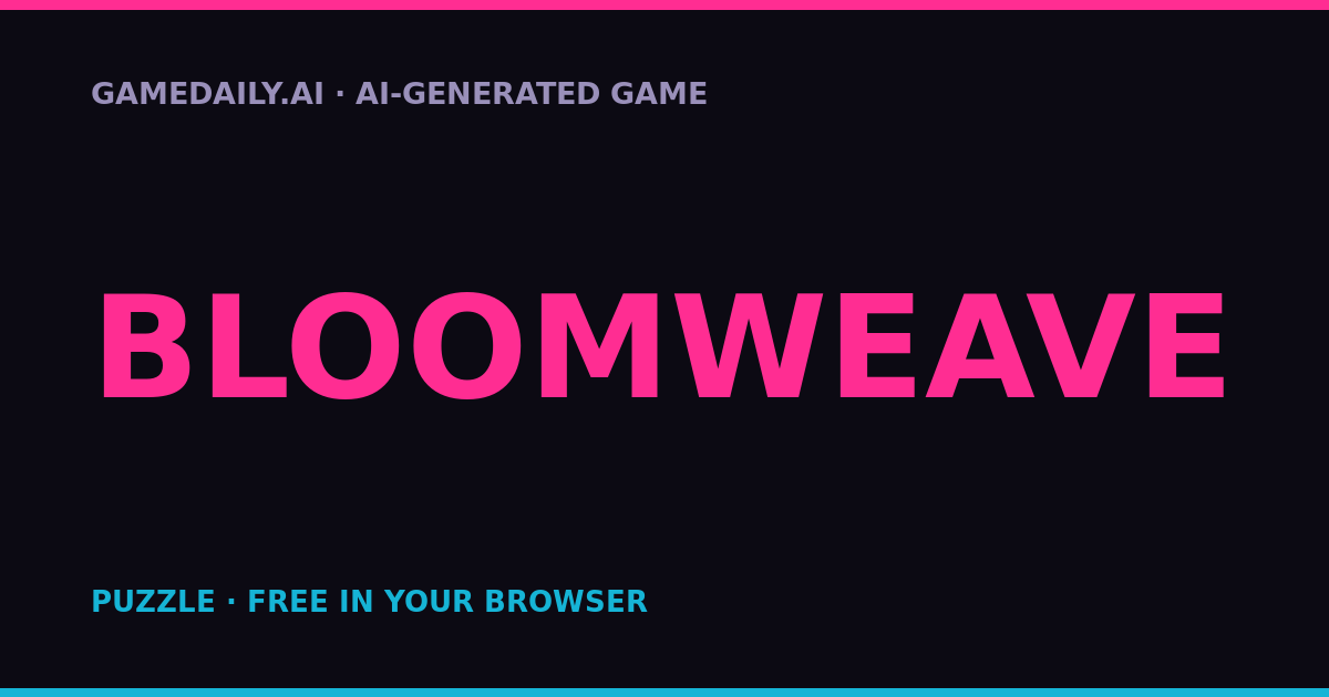 Bloomweave — AI game thumbnail