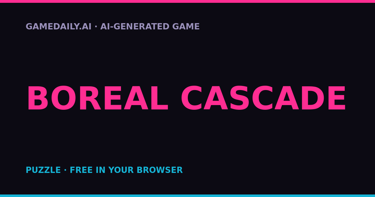 Boreal Cascade — AI game thumbnail
