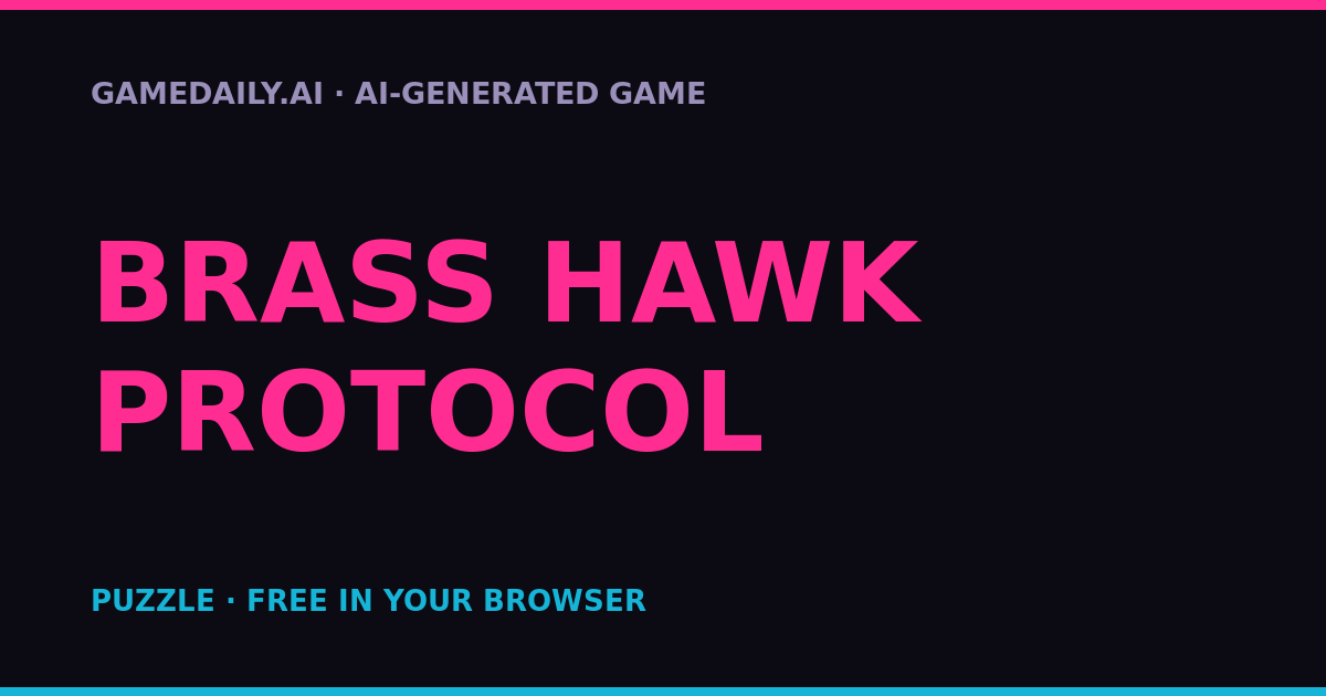 Brass Hawk Protocol — AI game thumbnail