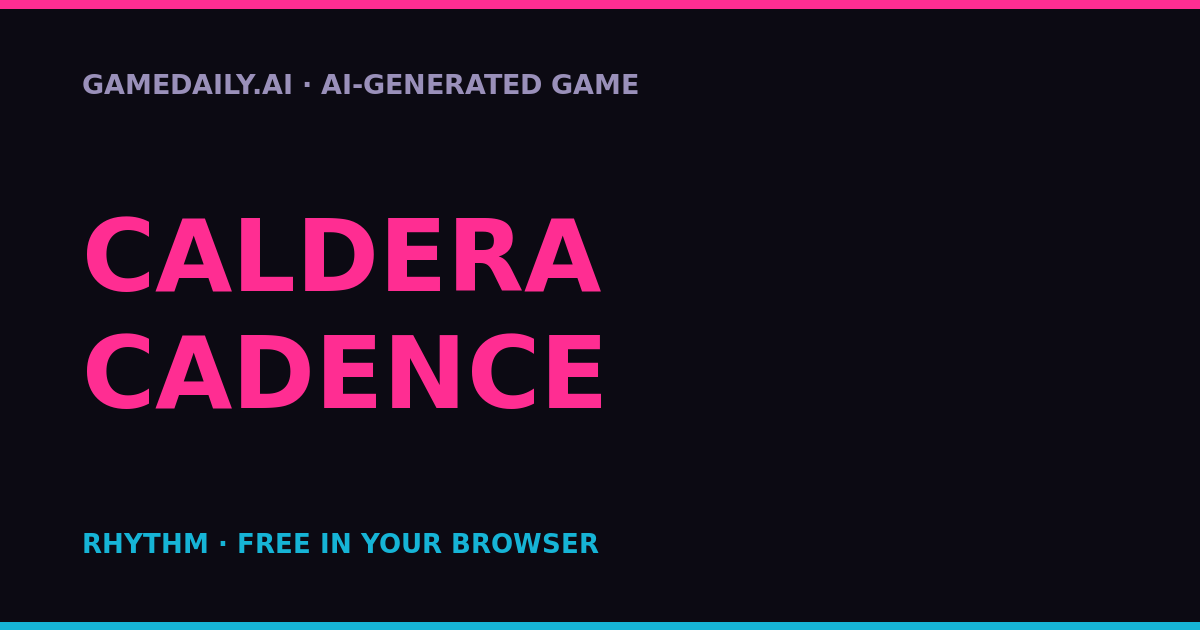 Caldera Cadence — AI game thumbnail