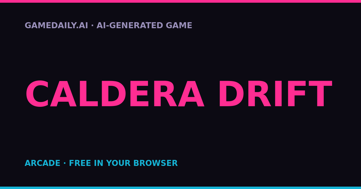 Caldera Drift — AI game thumbnail