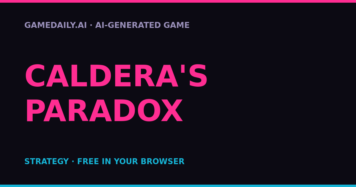 Caldera's Paradox — AI game thumbnail