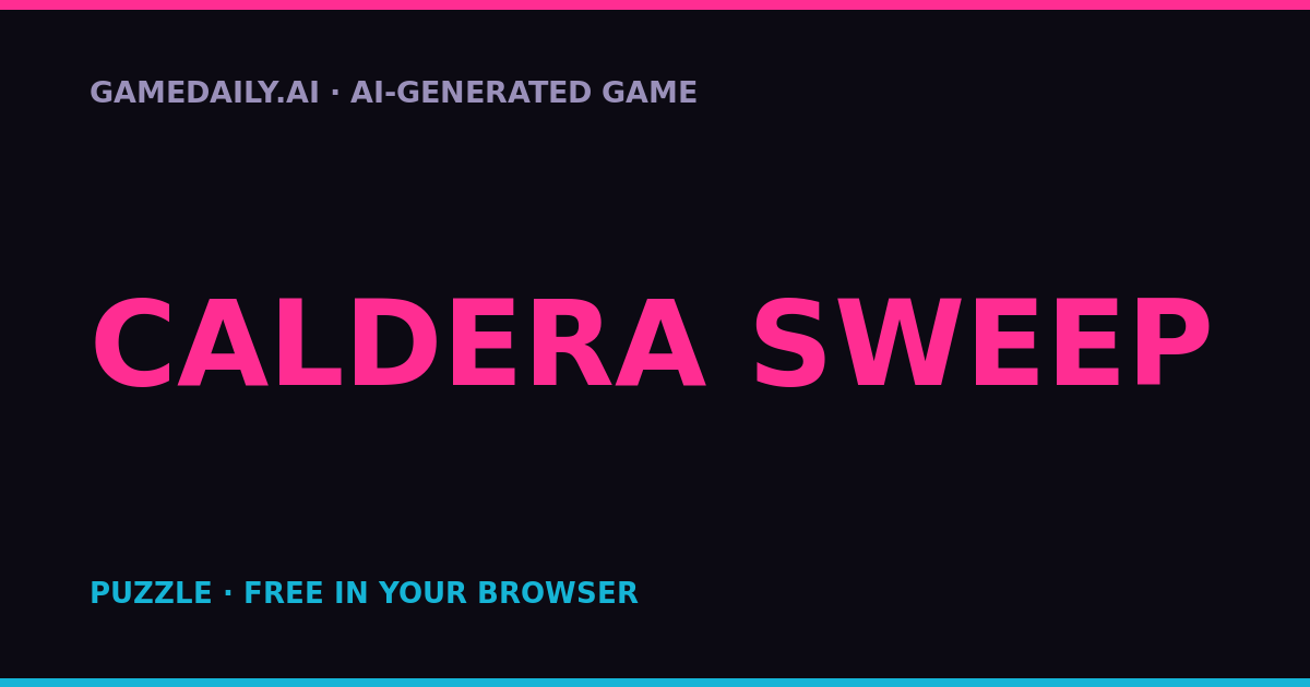Caldera Sweep — AI game thumbnail