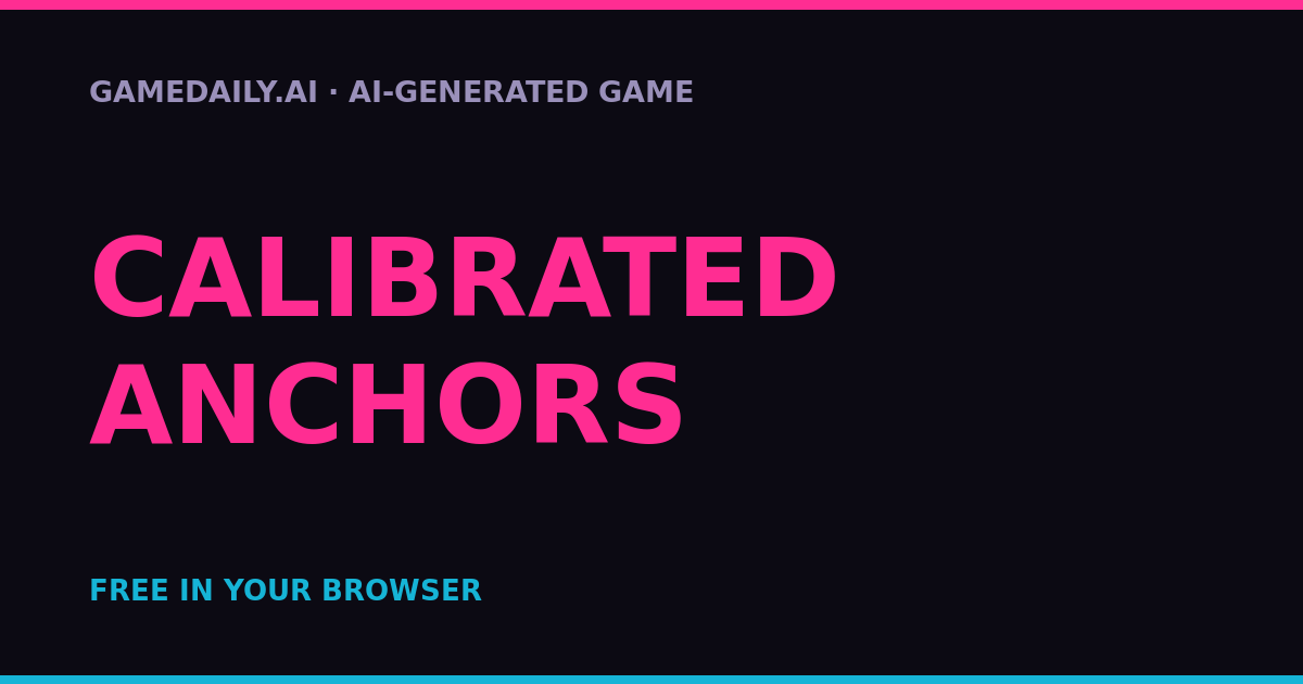 Calibrated Anchors — AI game thumbnail