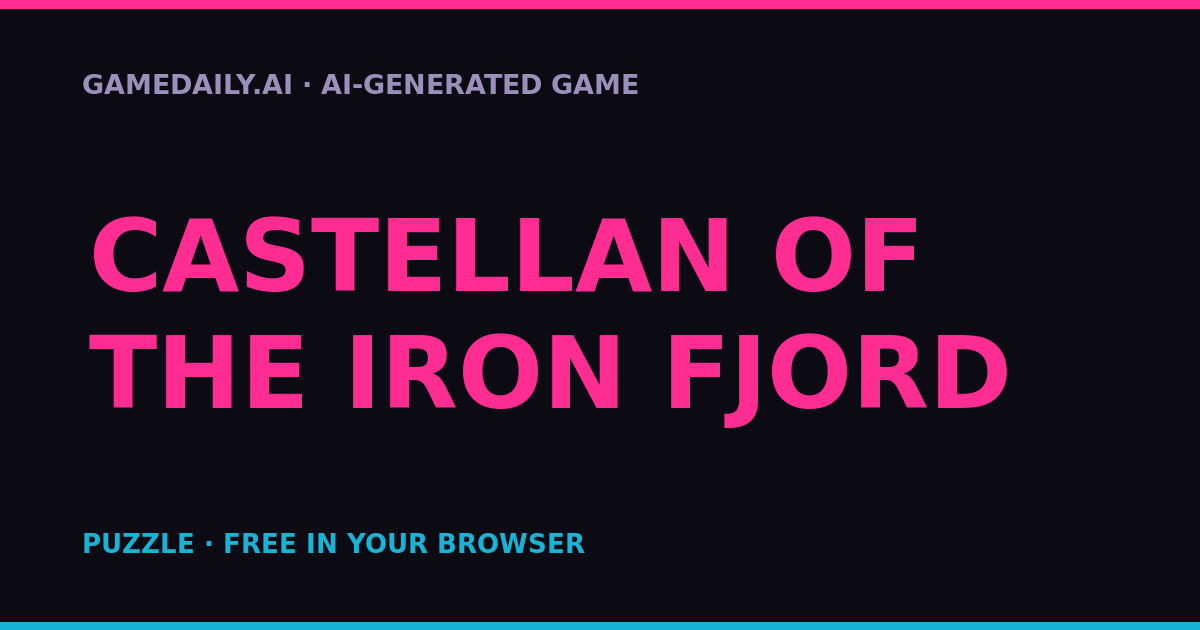 Castellan of the Iron Fjord — AI game thumbnail