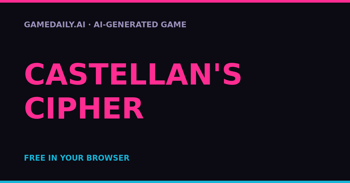 Castellan's Cipher — AI game thumbnail