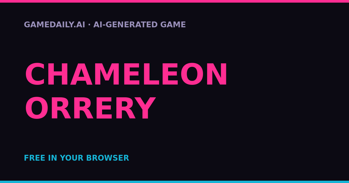 Chameleon Orrery — AI game thumbnail