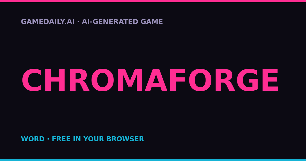 Chromaforge — AI game thumbnail