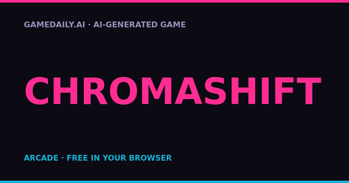 ChromaShift — AI game thumbnail