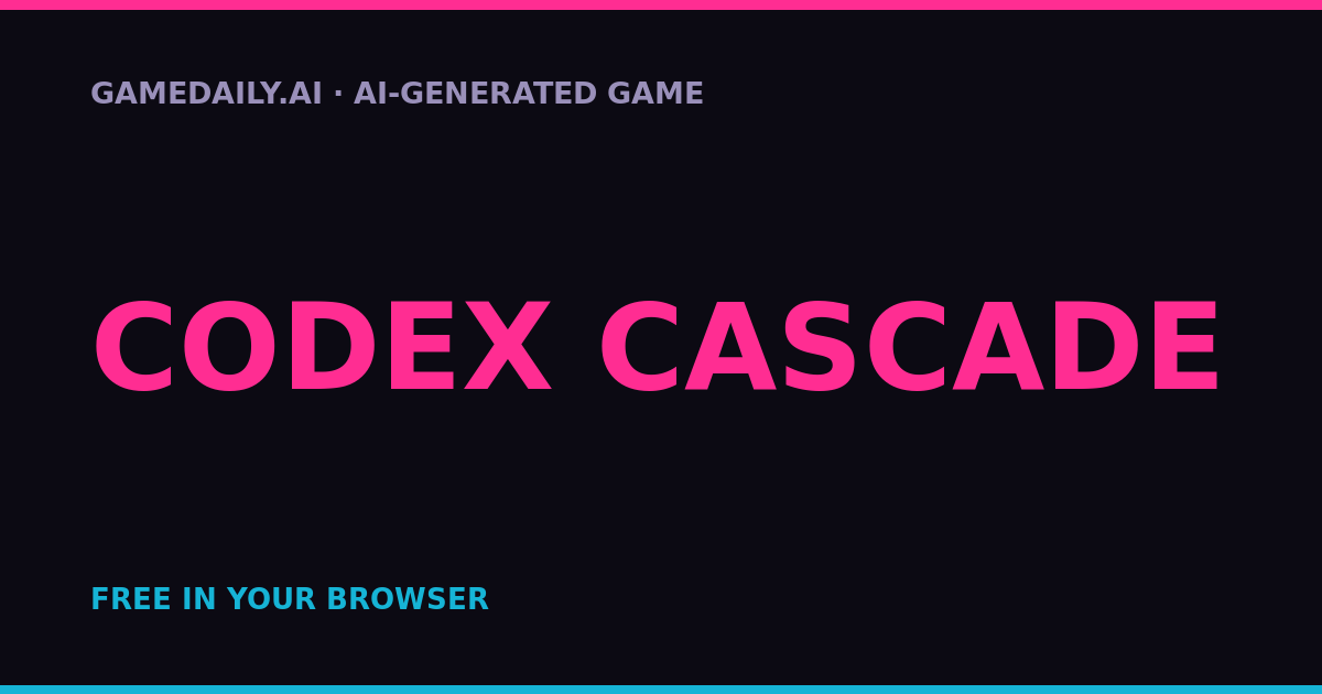 Codex Cascade — AI game thumbnail