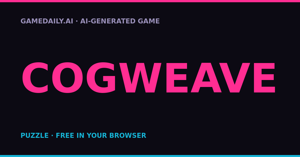 Cogweave — AI game thumbnail