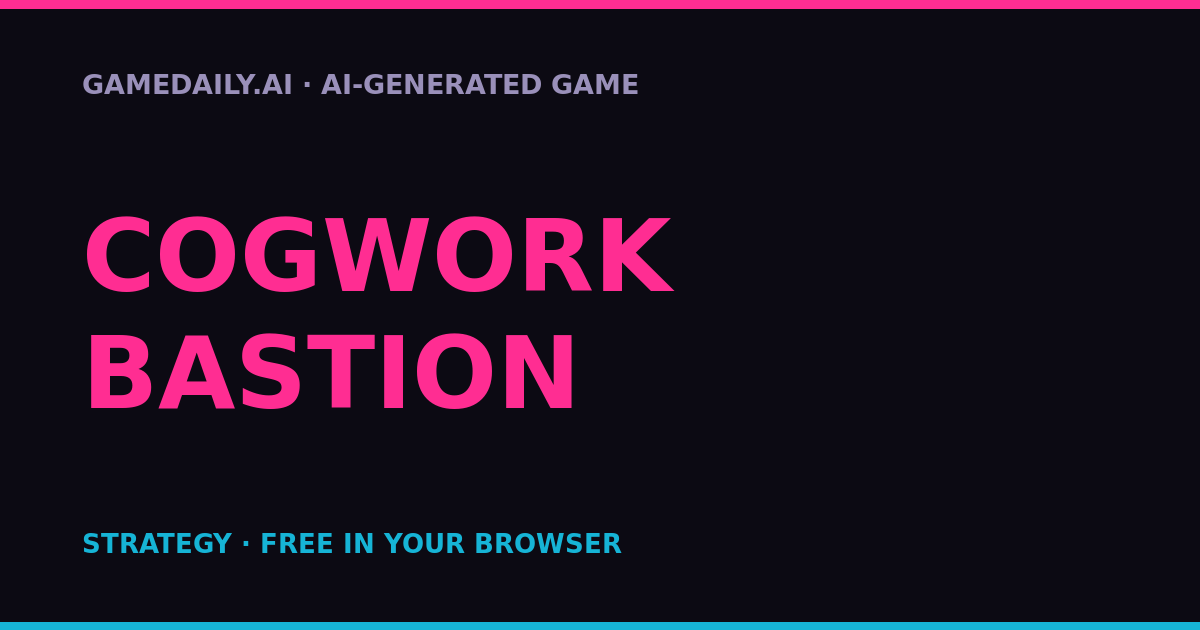 Cogwork Bastion — AI game thumbnail