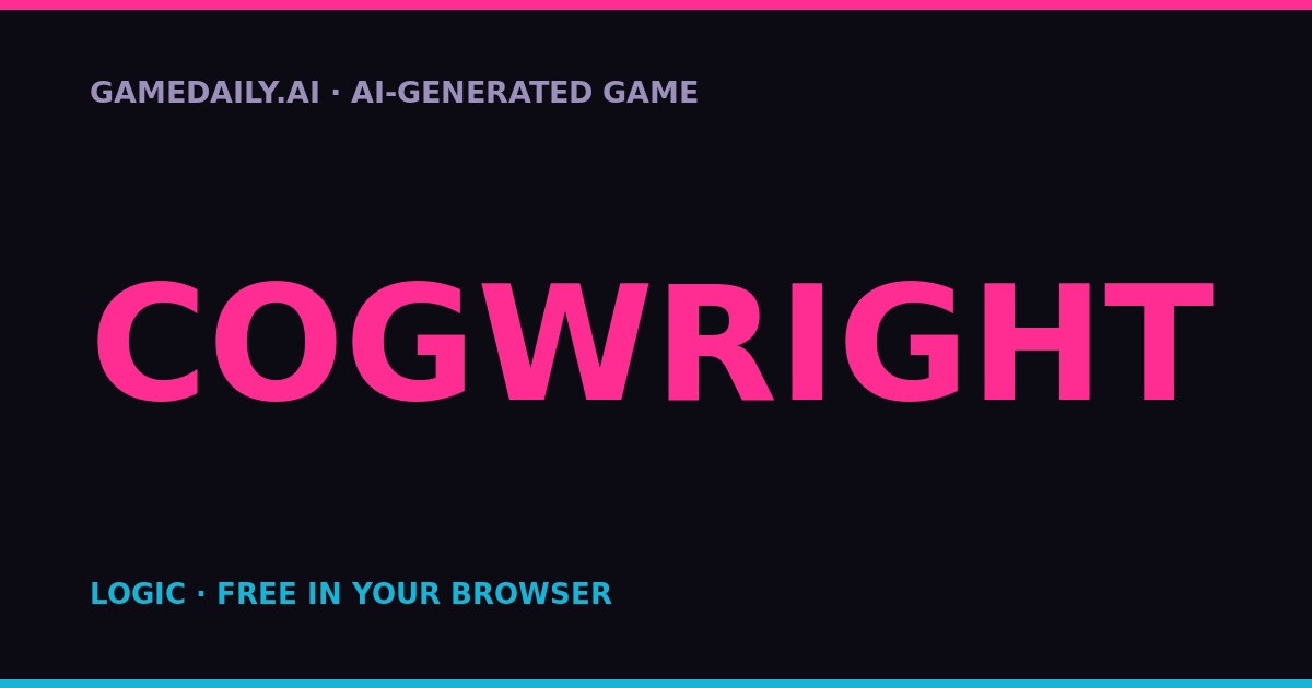 Cogwright — AI game thumbnail
