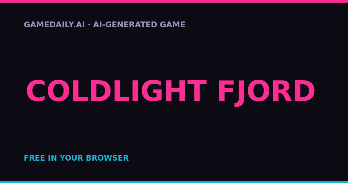 Coldlight Fjord — AI game thumbnail