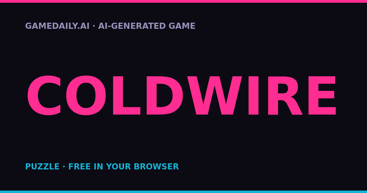 COLDWIRE — AI game thumbnail