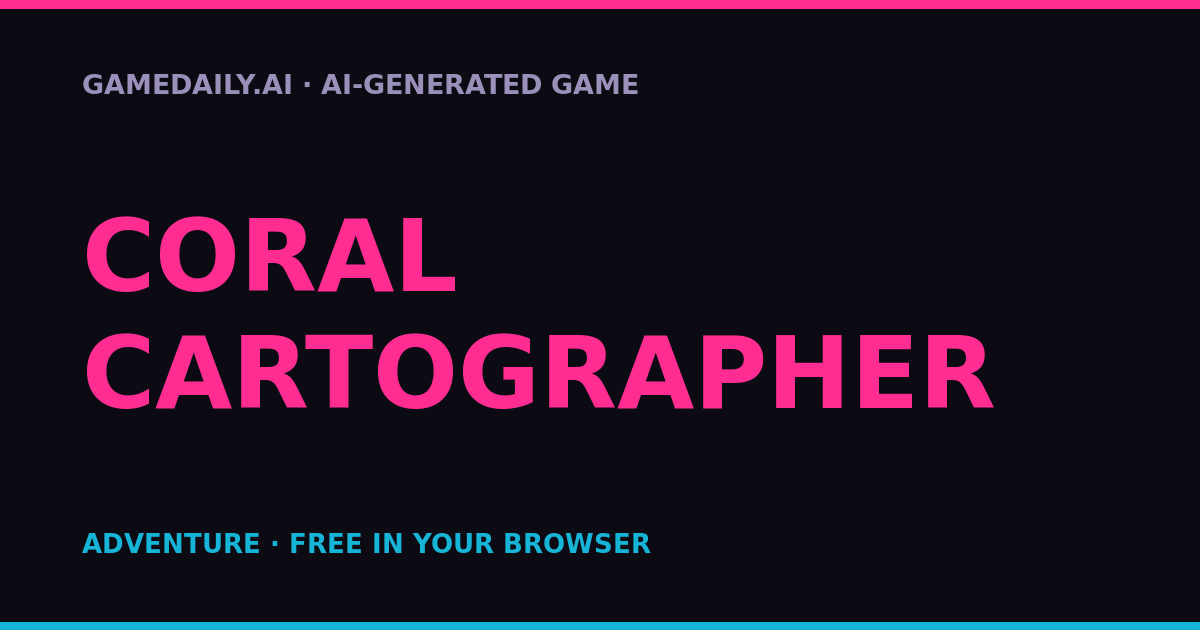 Coral Cartographer — AI game thumbnail