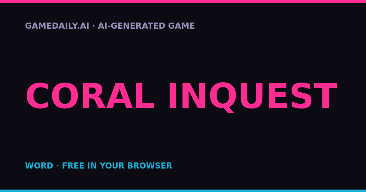 Coral Inquest — AI game thumbnail