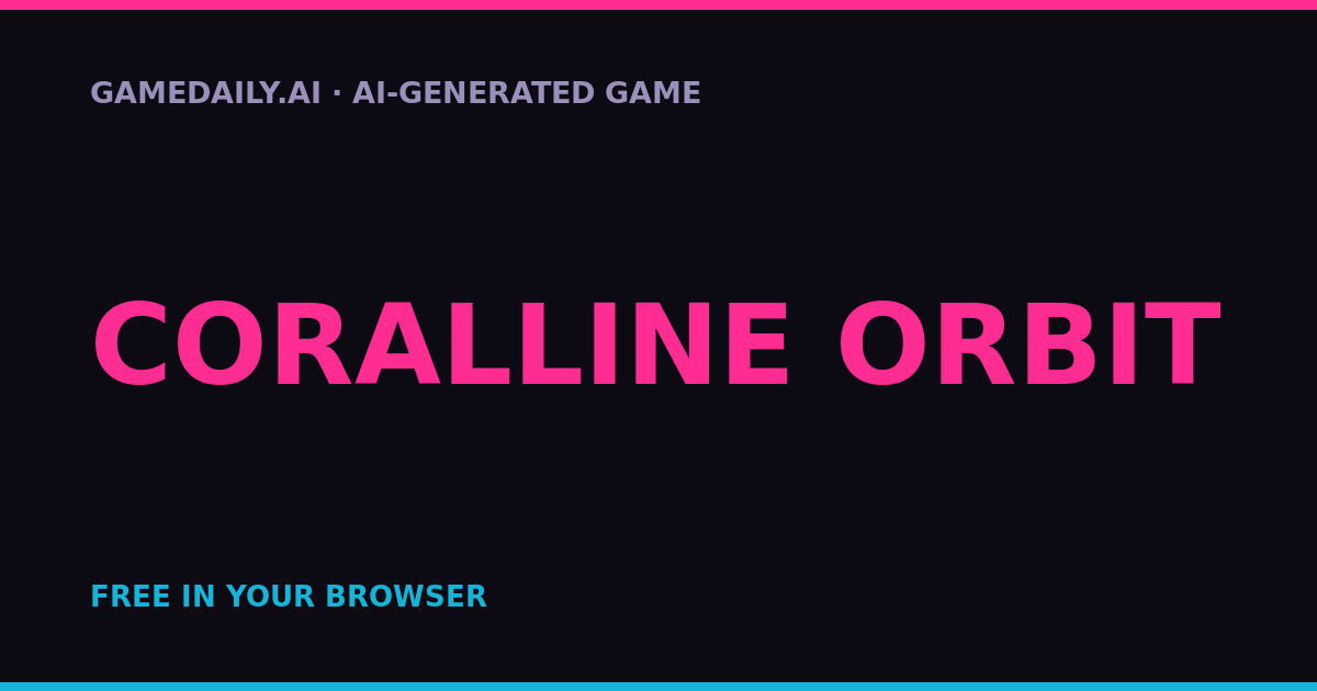 Coralline Orbit — AI game thumbnail