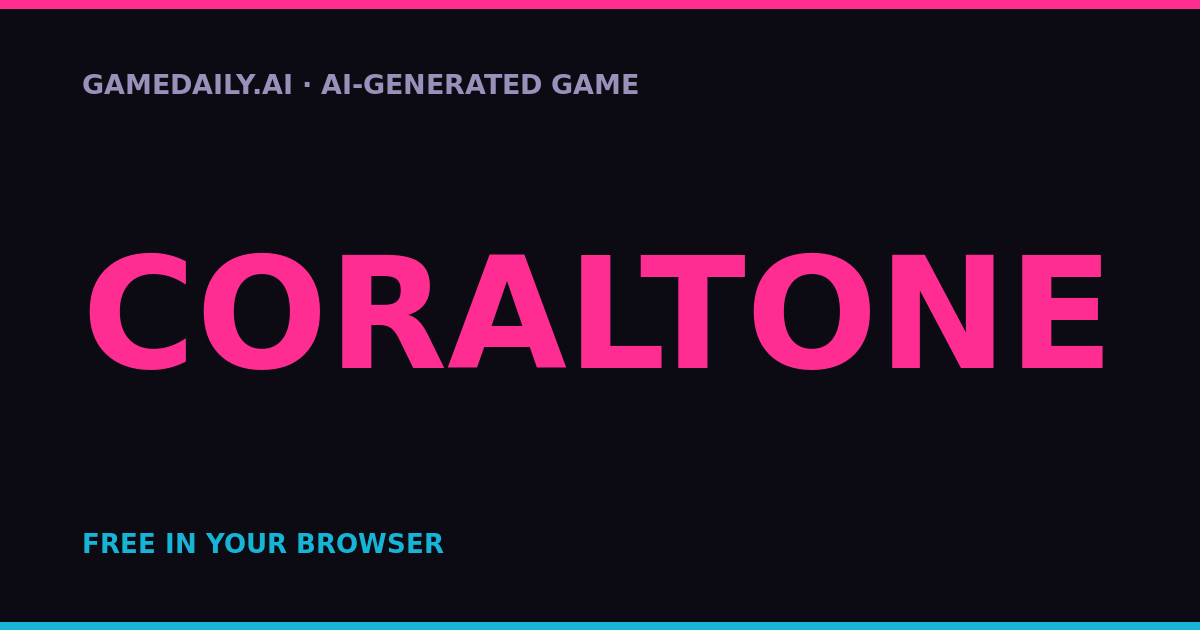Coraltone — AI game thumbnail
