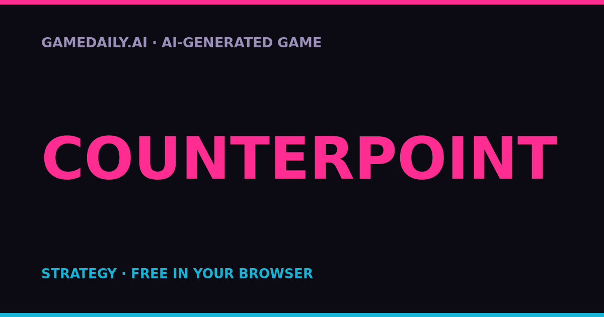 Counterpoint — AI game thumbnail