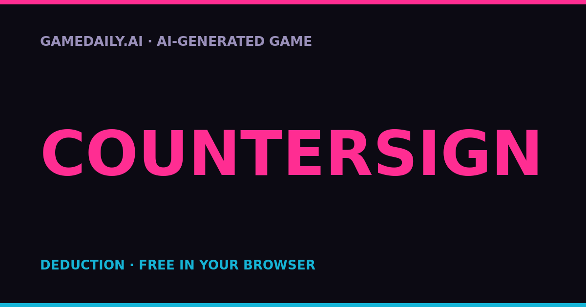 COUNTERSIGN — AI game thumbnail
