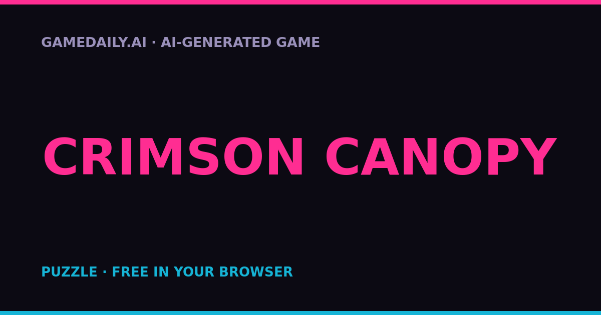 Crimson Canopy — AI game thumbnail