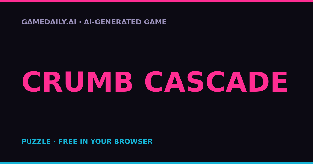 Crumb Cascade — AI game thumbnail