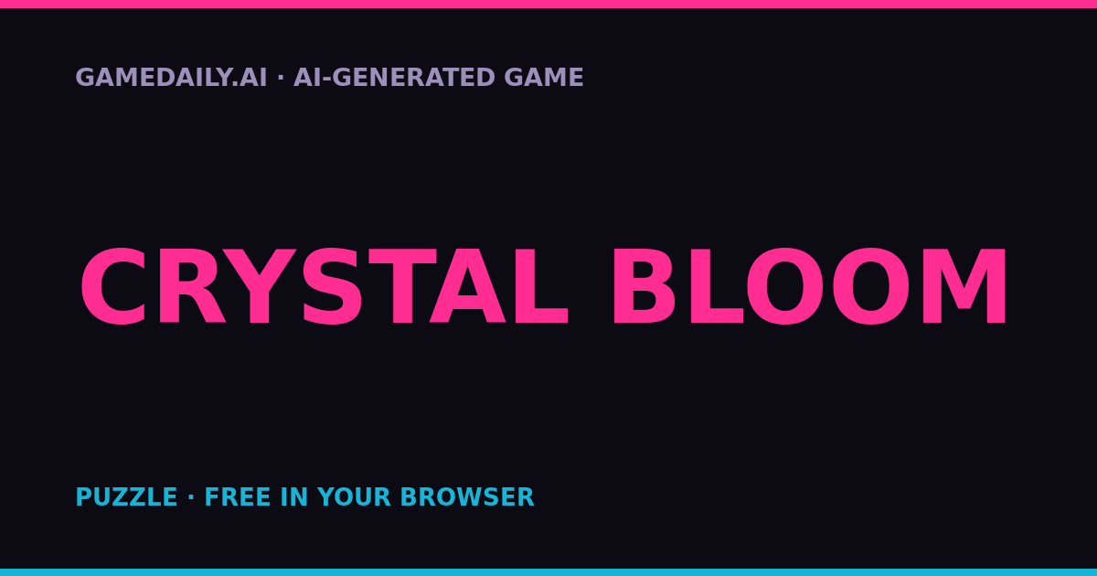 Crystal Bloom — AI game thumbnail