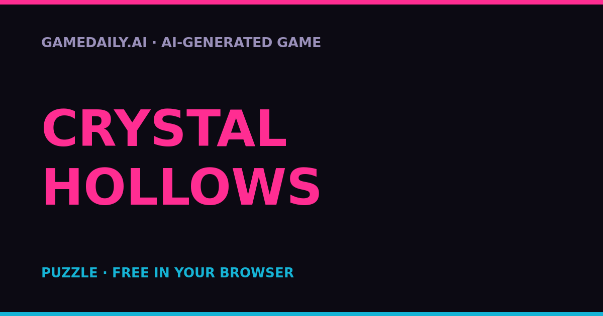 Crystal Hollows — AI game thumbnail