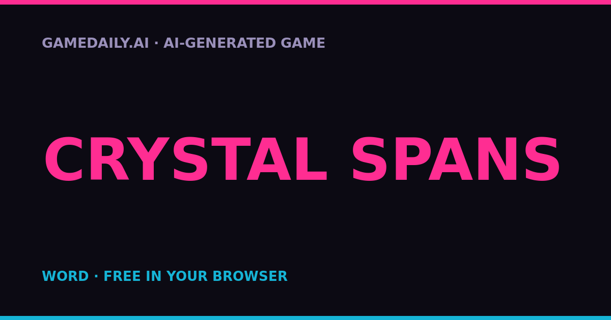 Crystal Spans — AI game thumbnail