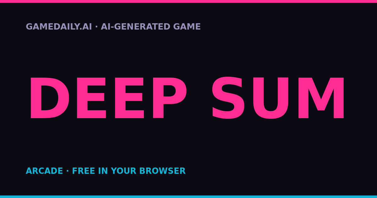 Deep Sum — AI game thumbnail