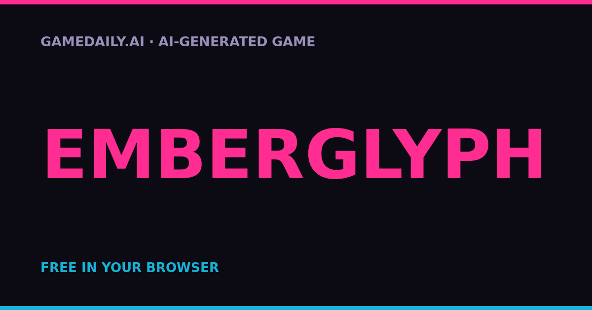 Emberglyph — AI game thumbnail
