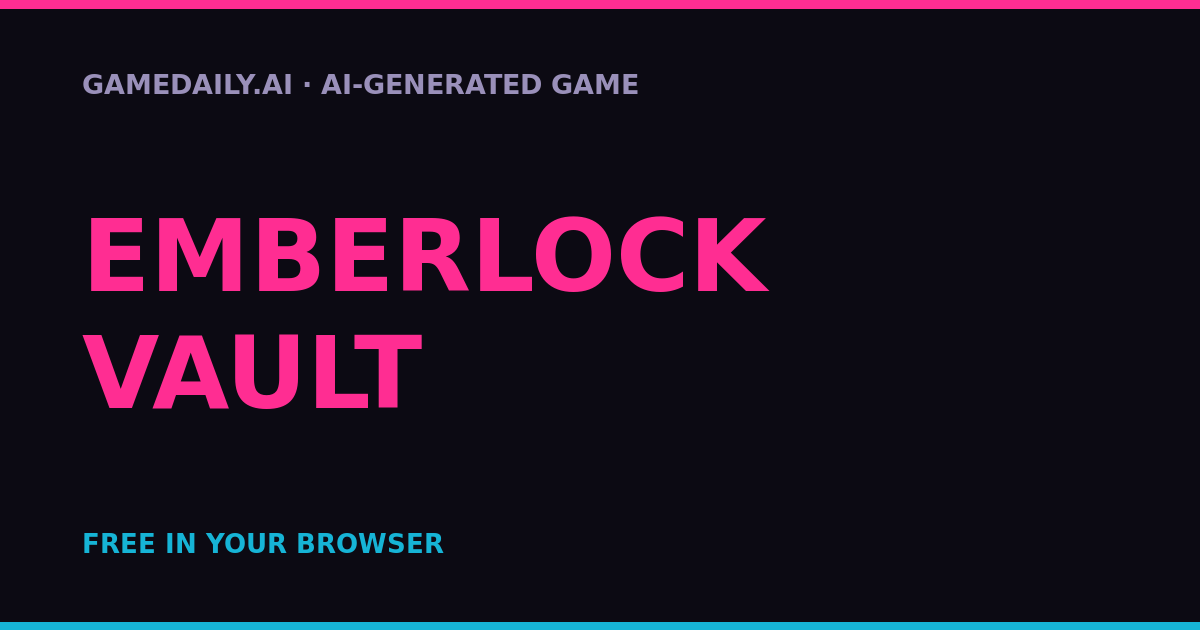 Emberlock Vault — AI game thumbnail