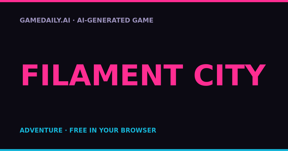 Filament City — AI game thumbnail