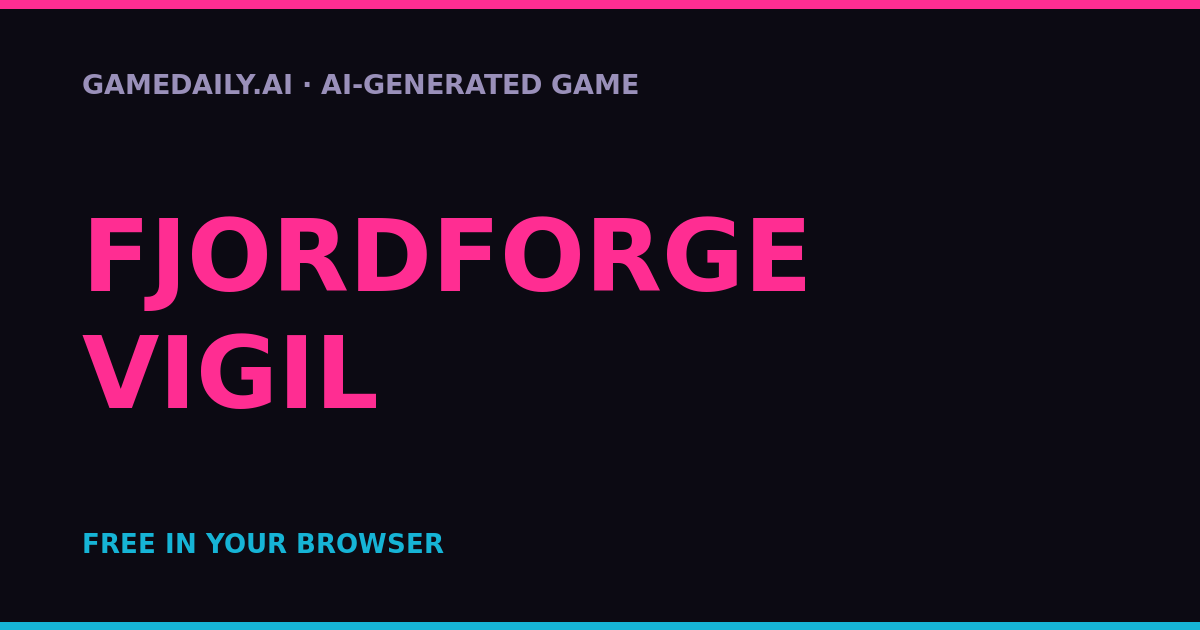Fjordforge Vigil — AI game thumbnail