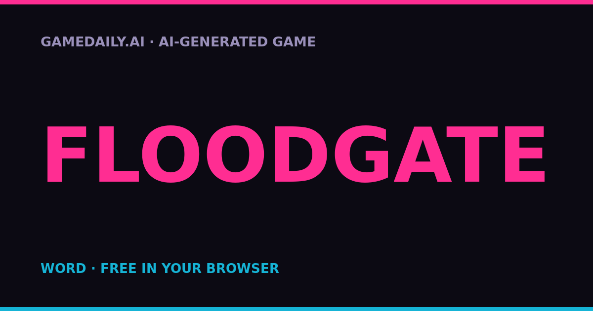 Floodgate — AI game thumbnail