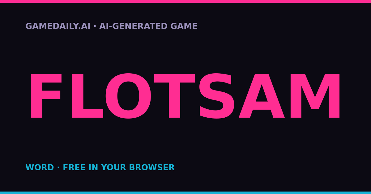 Flotsam — AI game thumbnail