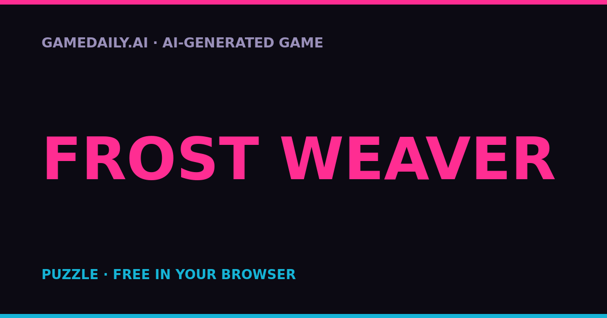 Frost Weaver — AI game thumbnail