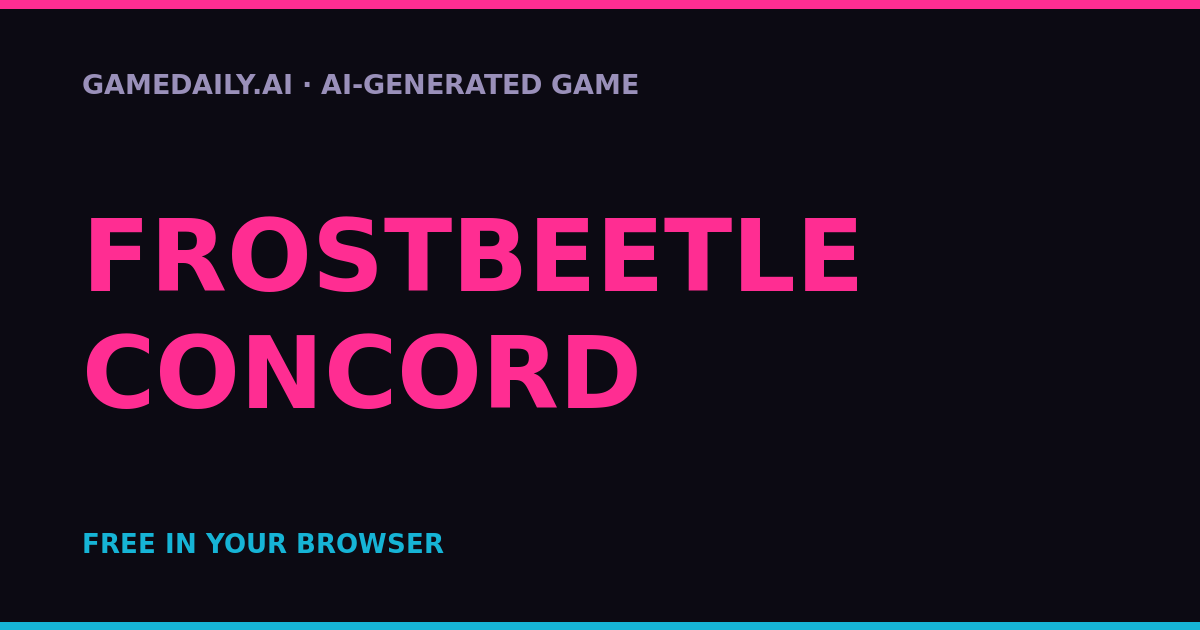 Frostbeetle Concord — AI game thumbnail