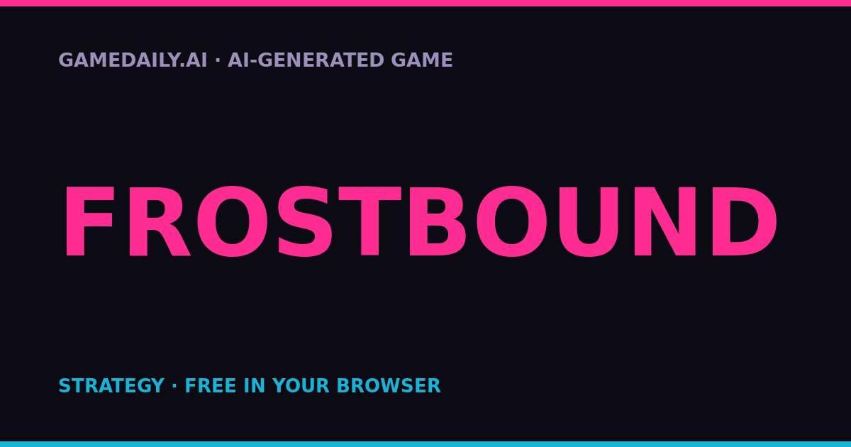 Frostbound — AI game thumbnail