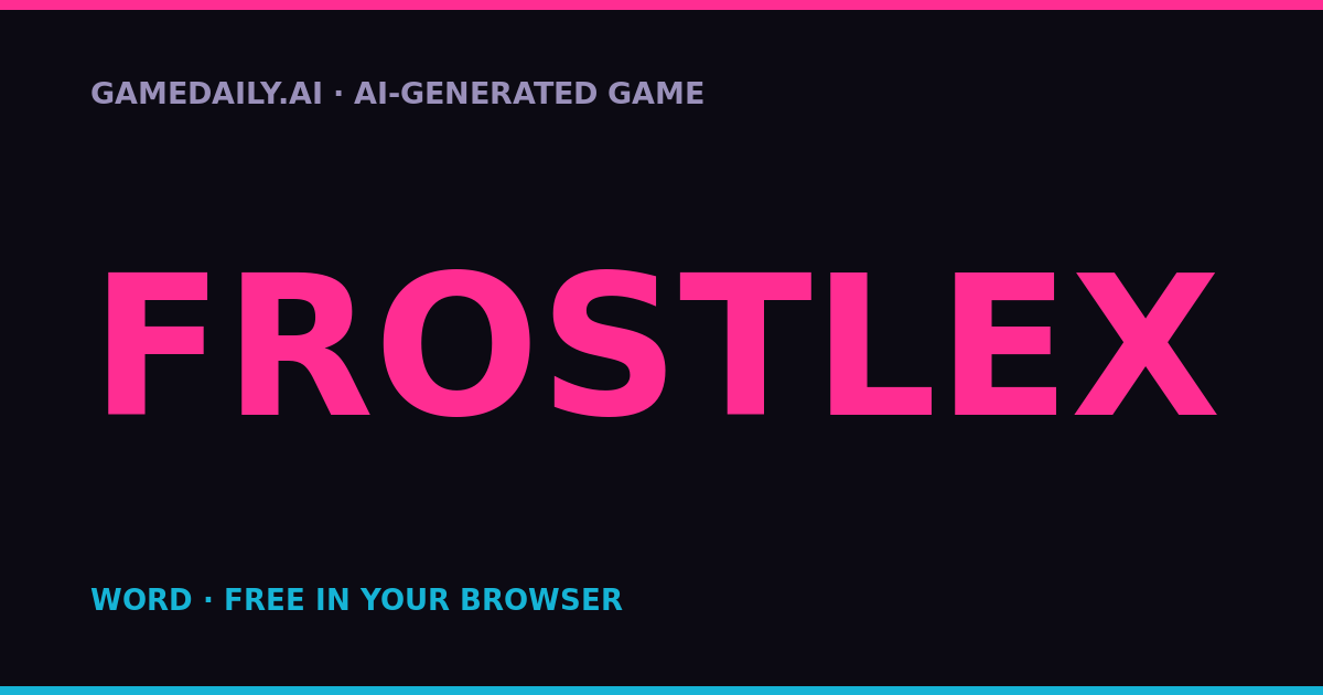 Frostlex — AI game thumbnail