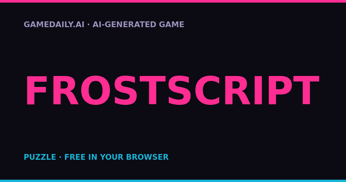 Frostscript — AI game thumbnail